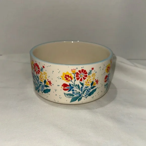 The Pioneer Woman Maze Set Of 3 Round Ceramic Nesting Bowls 2 With Lids - Picture 11 of 15